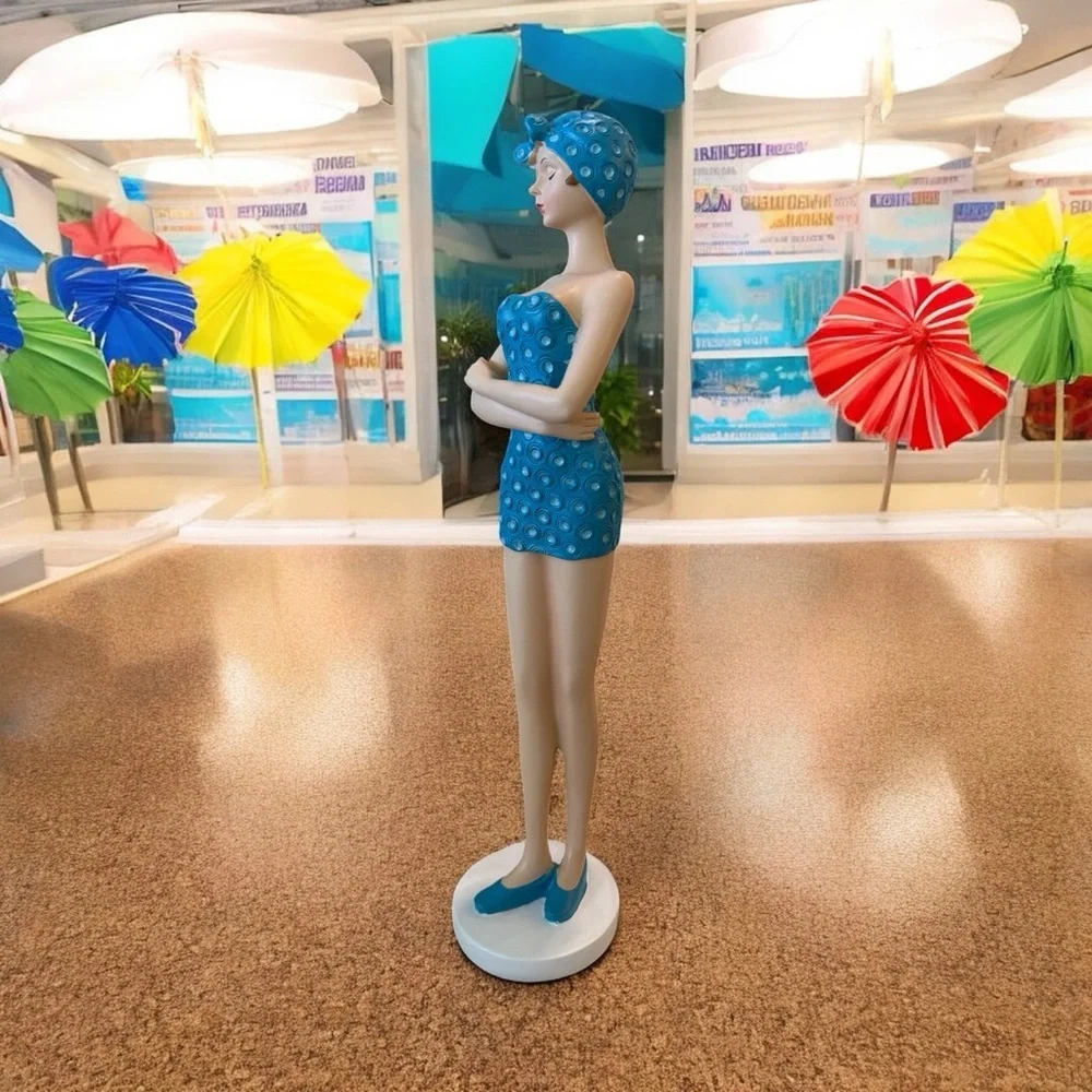 Chic‎ Blue Polka Dot Swimsuit Display